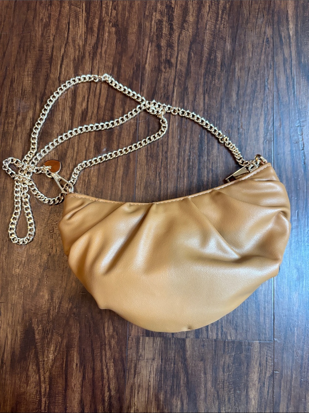 a new day Mini Croissant Shoulder Bag with Gold Chain